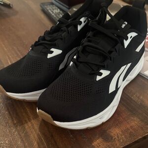Reebok Men's Black and White Athletic Sneakers